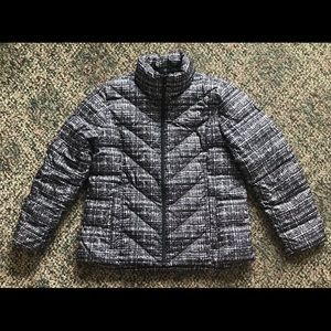 Ladies Women’s Lands End down puffer jacket coat size Medium Petite 10-12